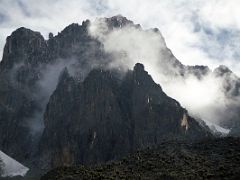 03D Clouds Swirl Around Mount Kenya Late Afternoon From Shipton Camp On The Mount Kenya Trek October 2000